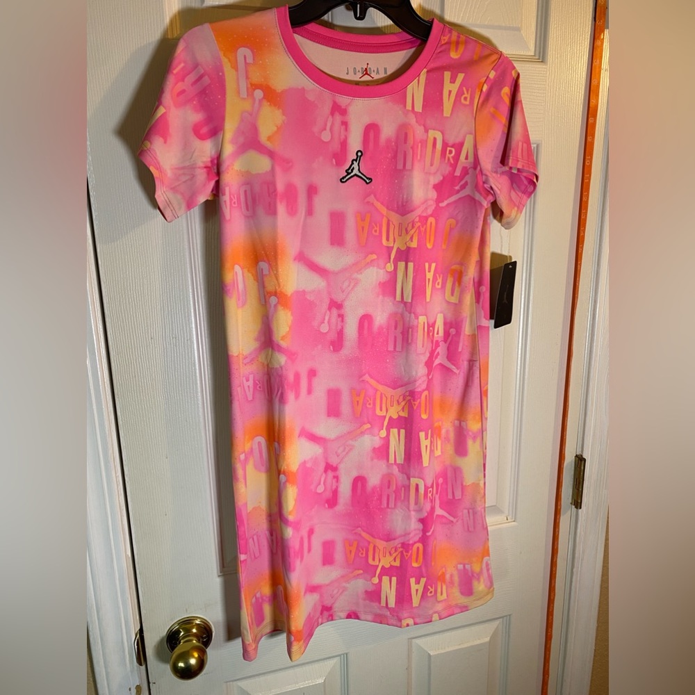 Jordan Jumpman Pinksicle Pink Girl’s T-Shirt Dress Sz XL 45B858-AA7 MSRP $45.